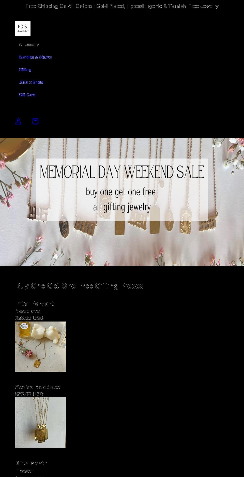dalajewelry.com — Shopify storefront screenshot