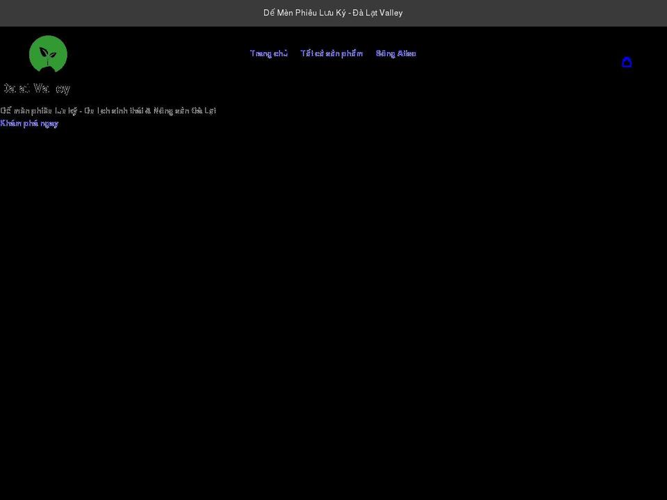dalatvalley.com shopify website screenshot