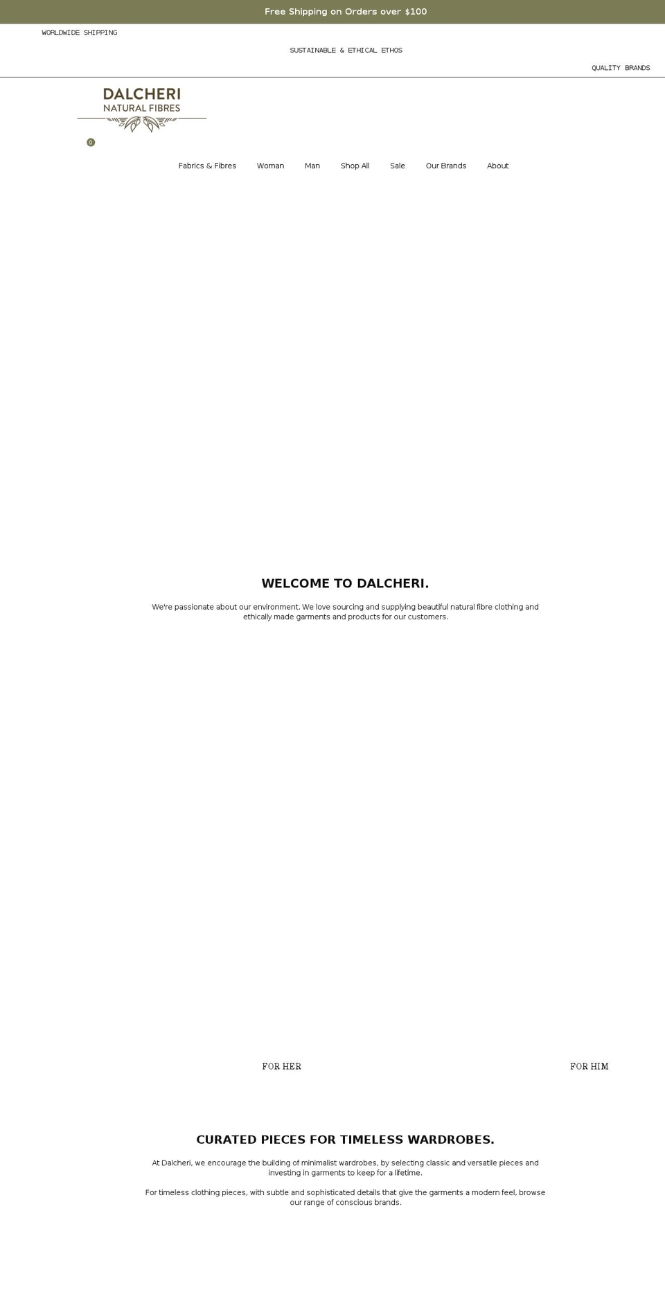 dalcheri.com.au shopify website screenshot