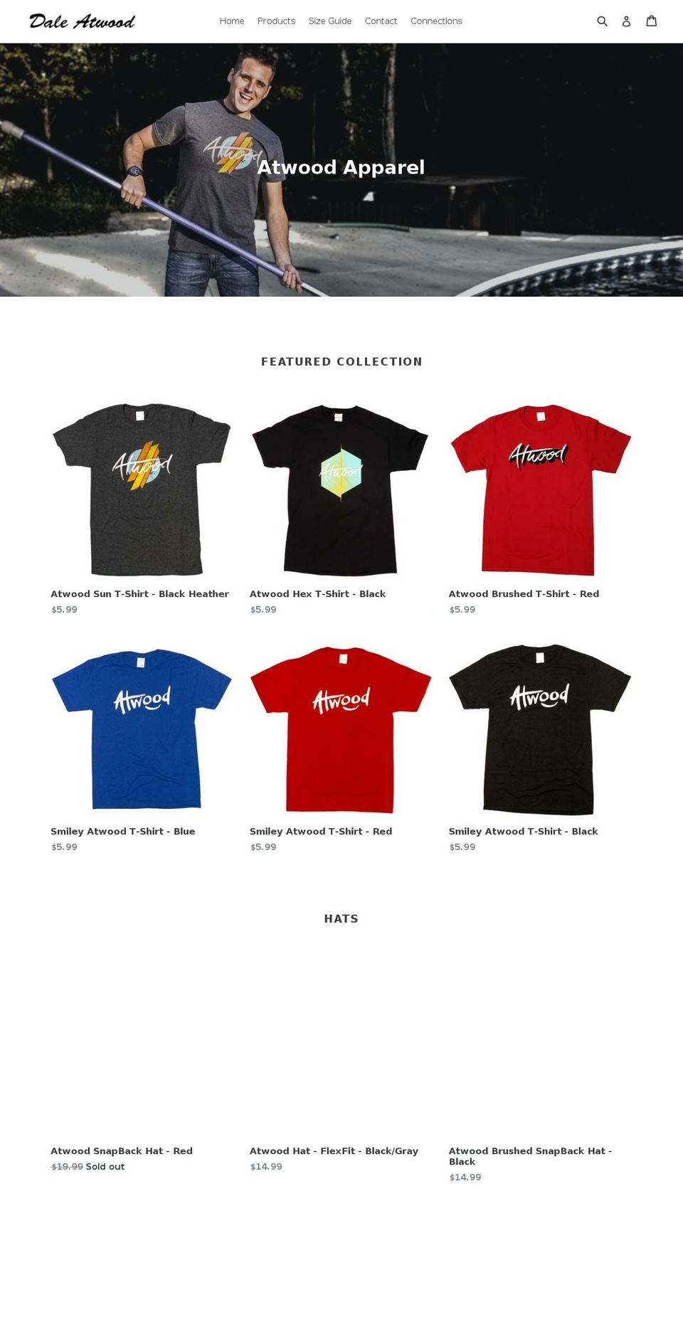 daleatwood.com shopify website screenshot