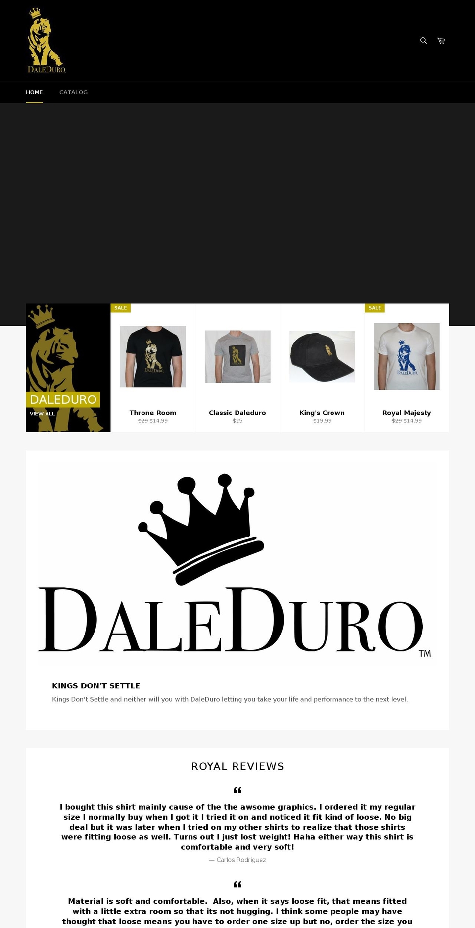 daleduro.com — Shopify storefront screenshot