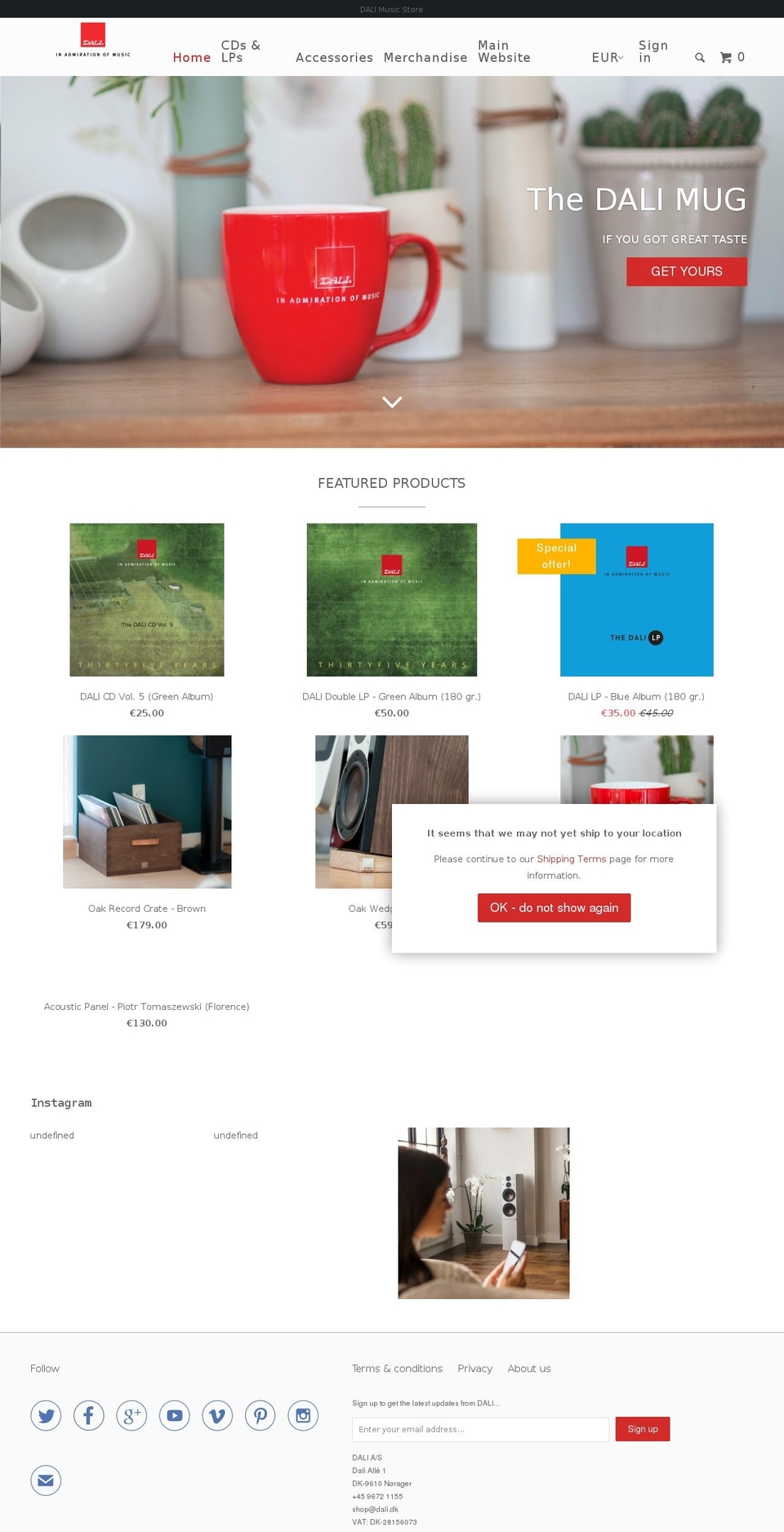 dali-shop.de shopify website screenshot