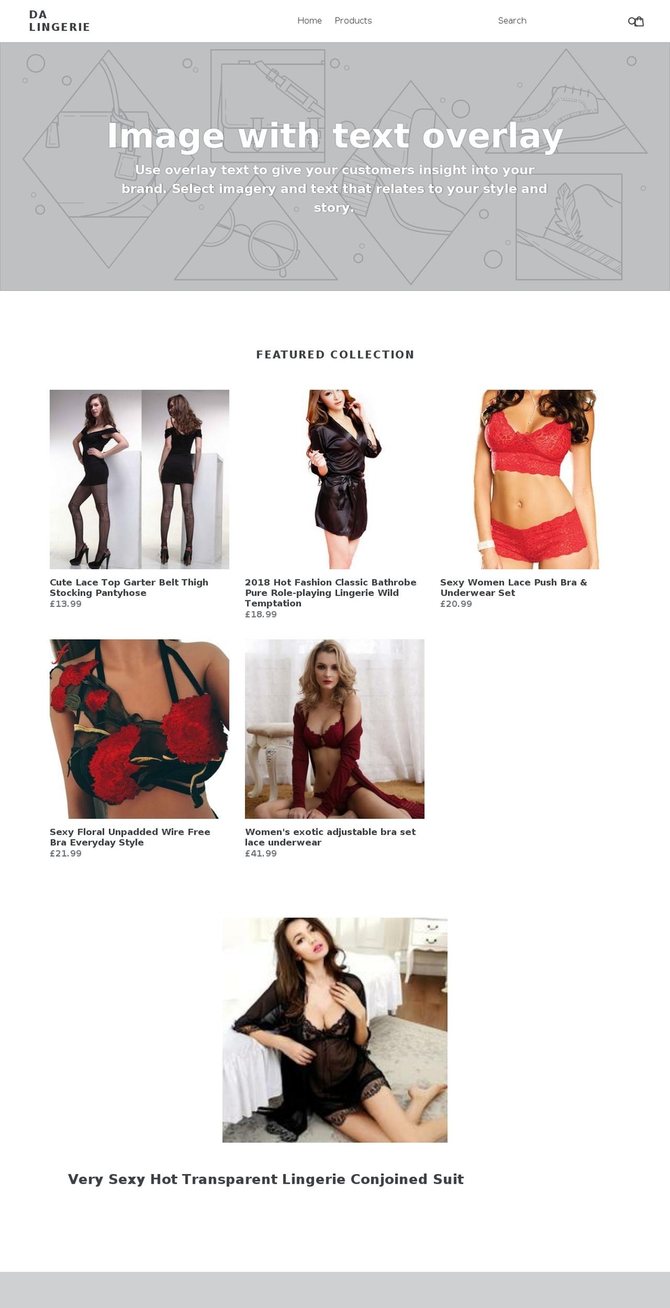 dalingerie.com — Shopify storefront screenshot