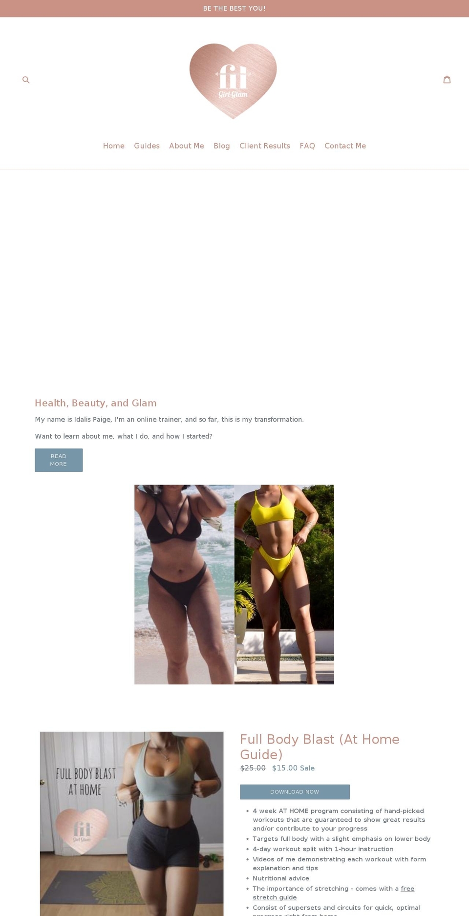 dalispaige.com — Shopify storefront screenshot