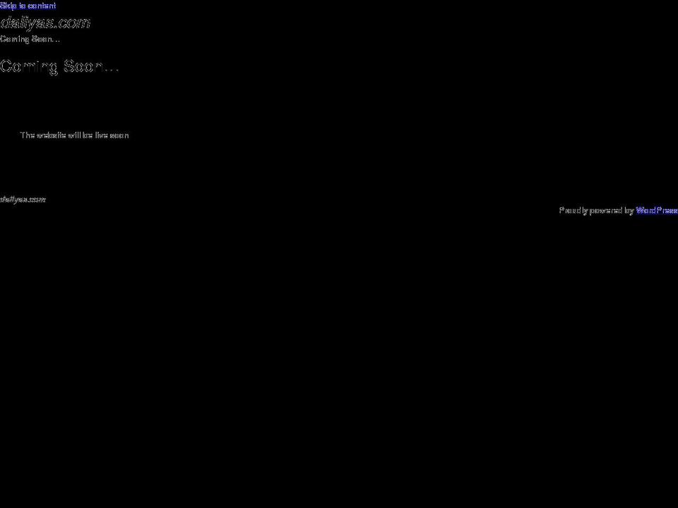 daliyas.com — Shopify storefront screenshot