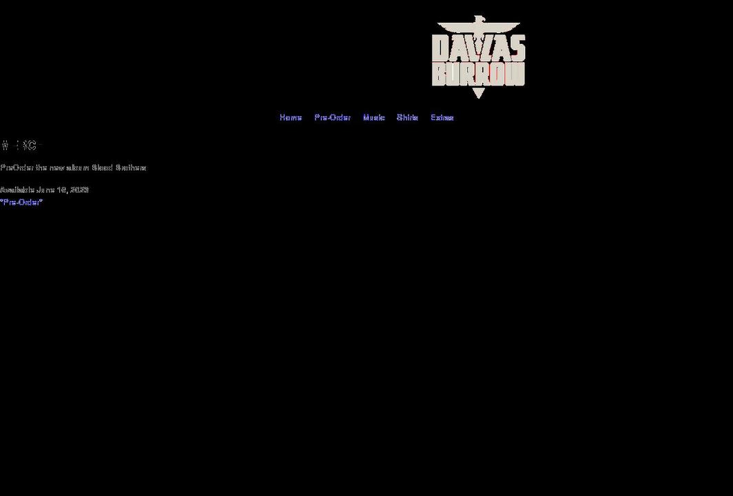 dallas-burrow.myshopify.com shopify website screenshot