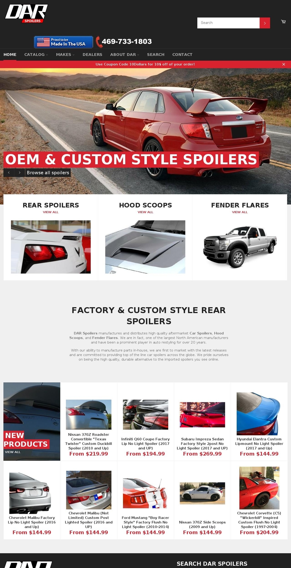dallasautomotiverestyling.com — Shopify storefront screenshot