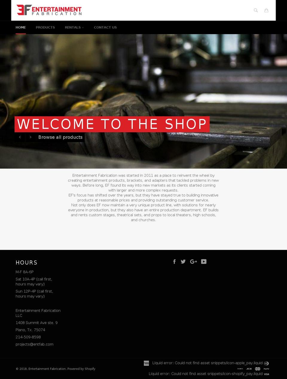 dallasscenic.com — Shopify storefront screenshot