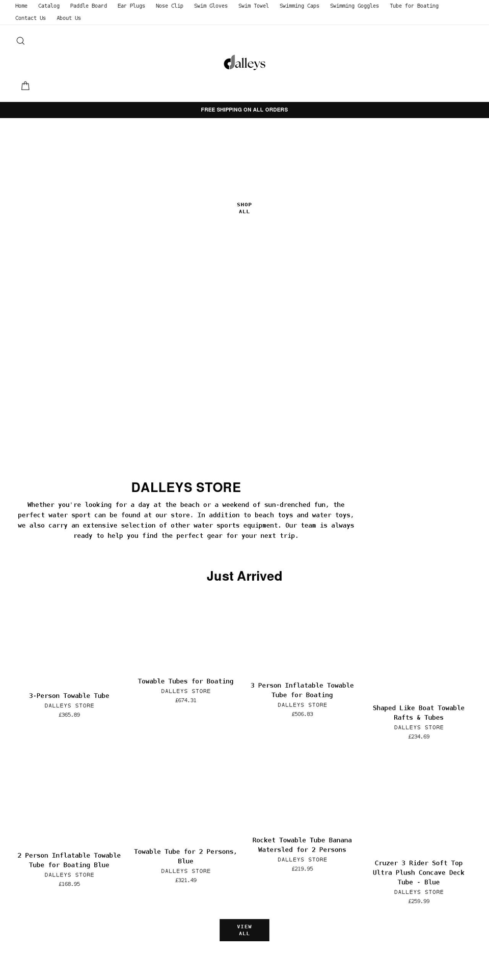 dalleys.co.uk shopify website screenshot