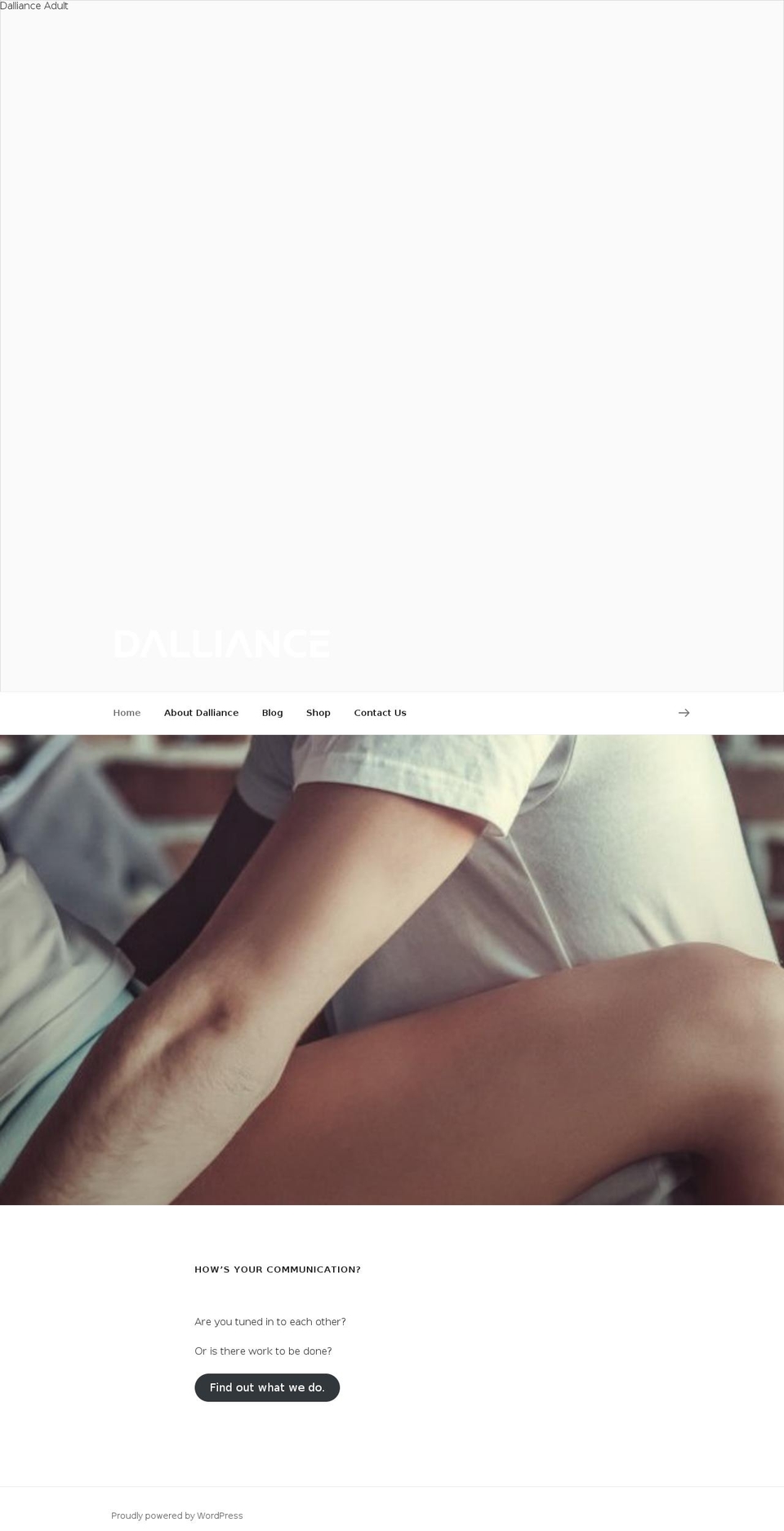 dallianceinternational.com — Shopify storefront screenshot