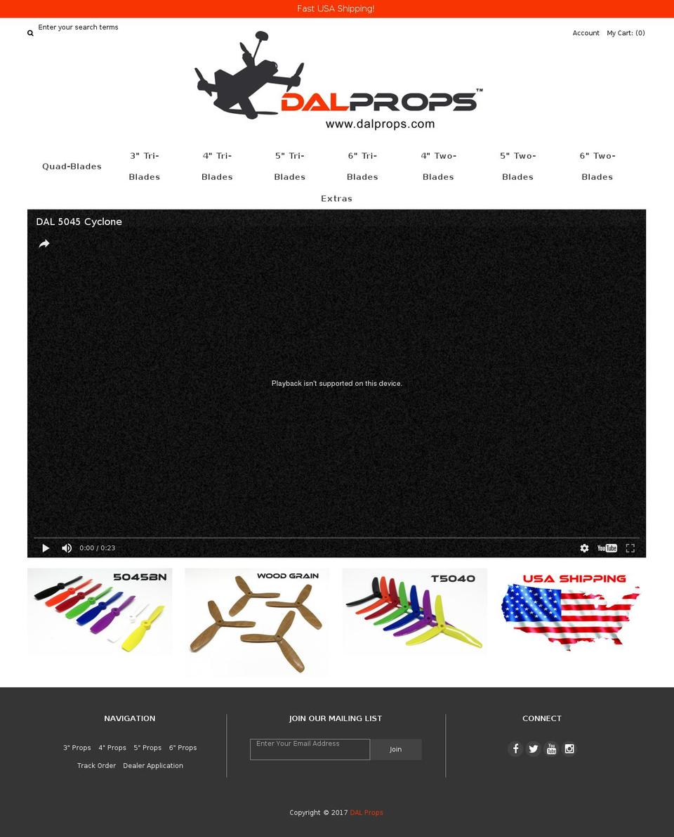 dalprops.com shopify website screenshot