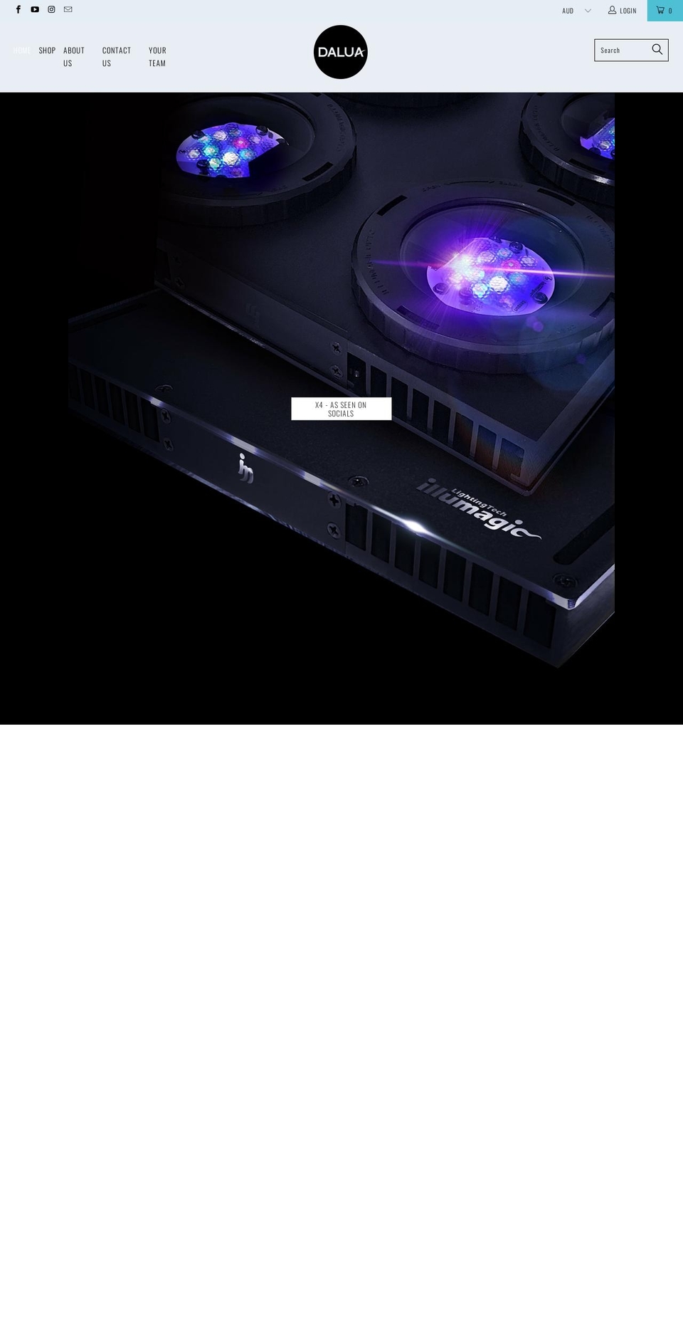 dalua.com.au shopify website screenshot