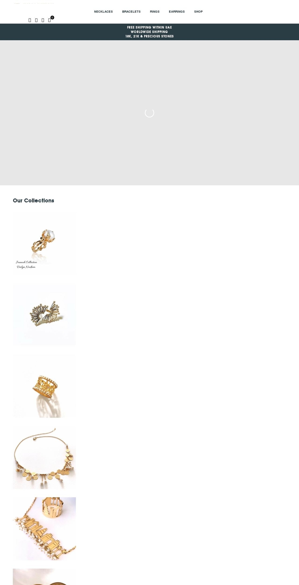 dalyanadeem.com shopify website screenshot