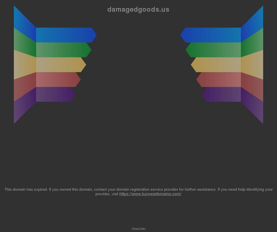 damagedgoods.us shopify website screenshot