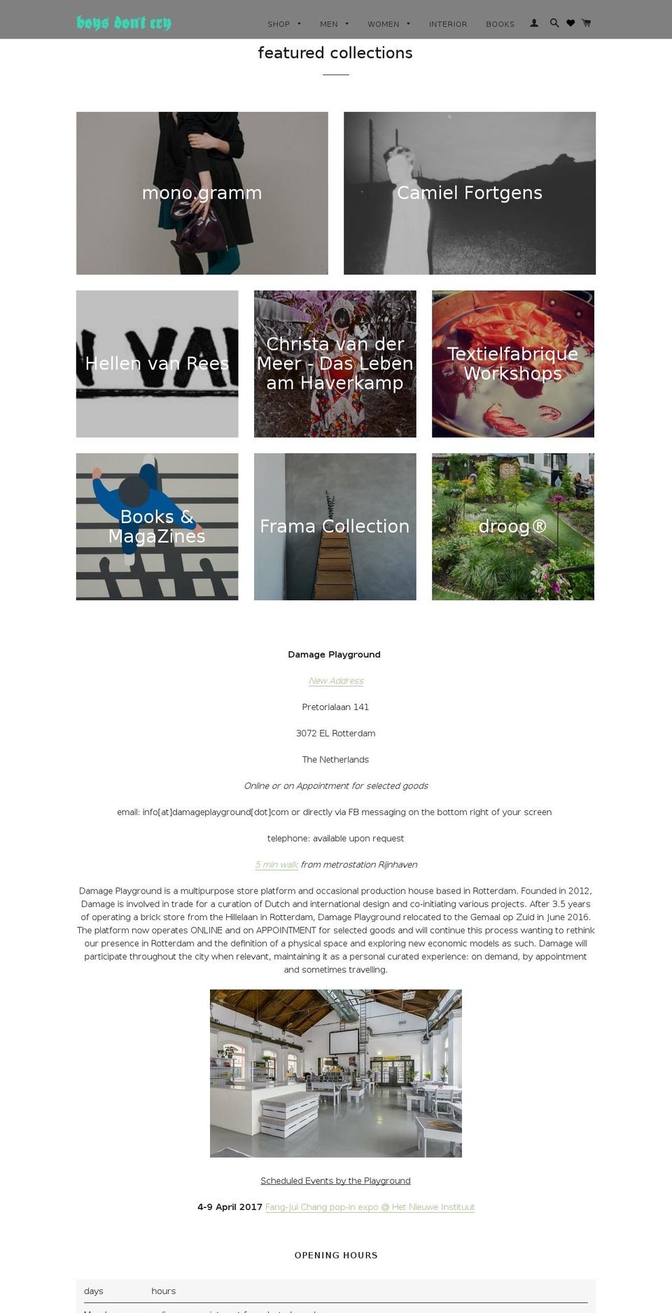 damageplayground.com shopify website screenshot