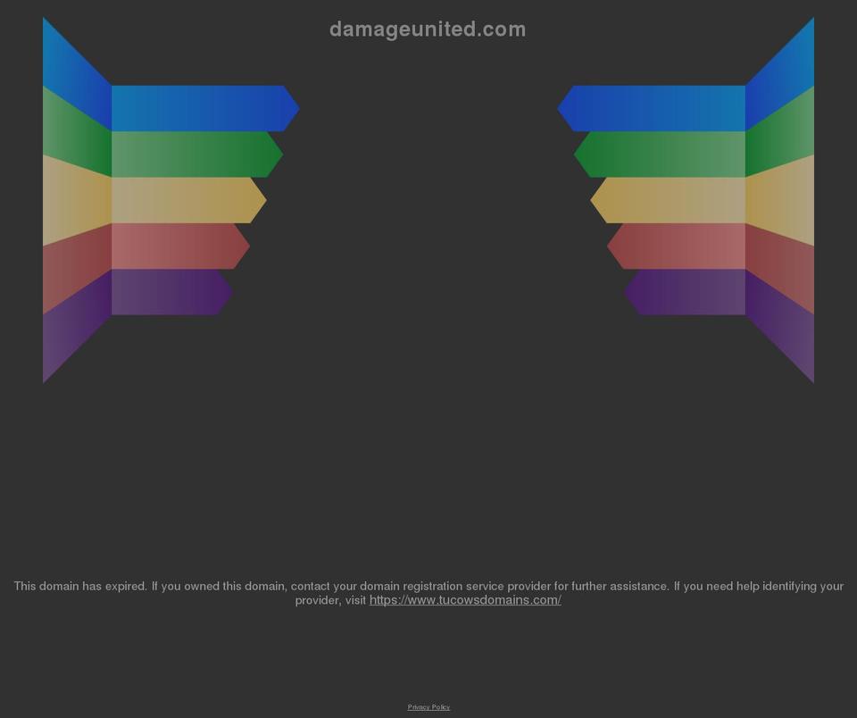 damageunited.com shopify website screenshot