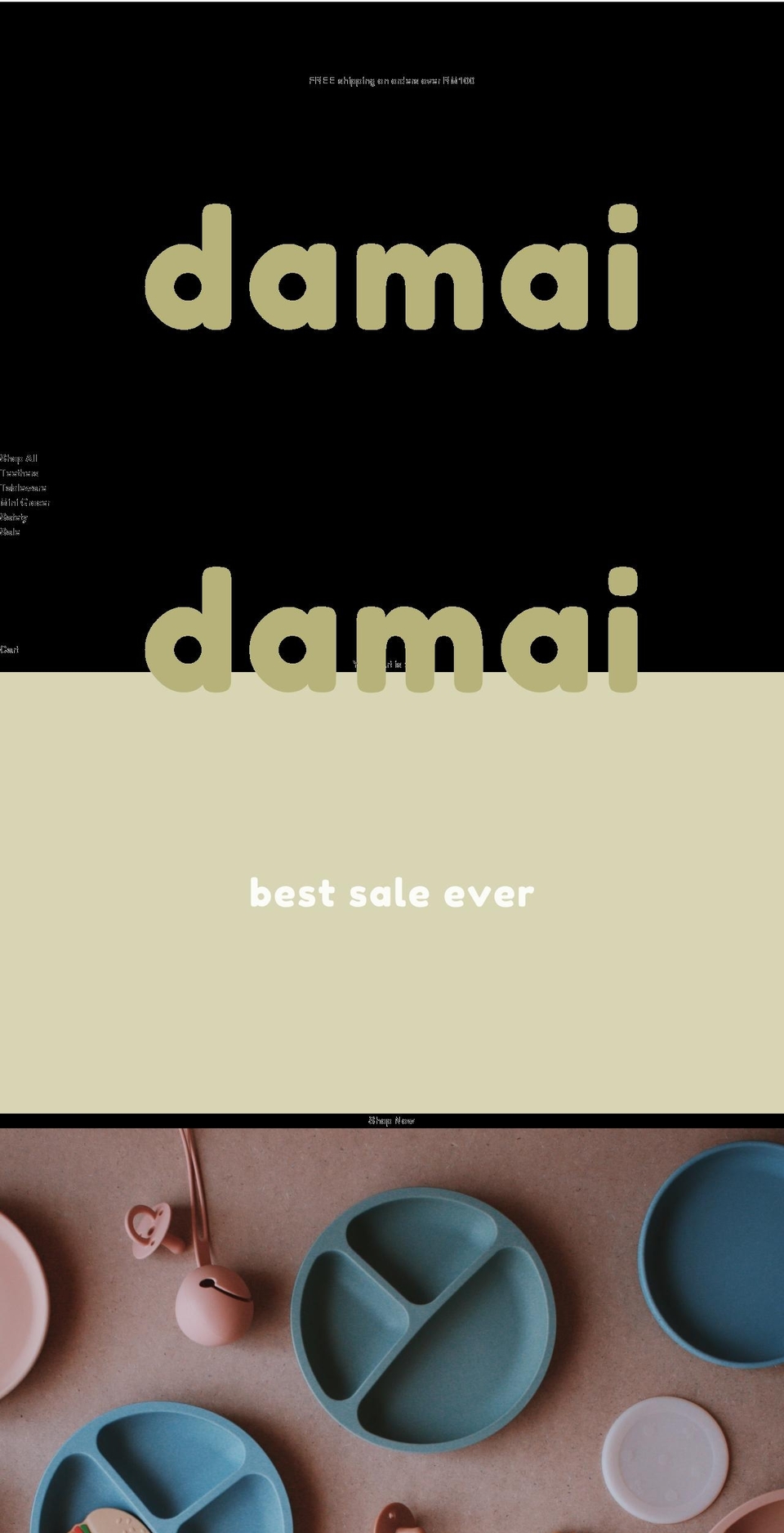 damaikids.com shopify website screenshot