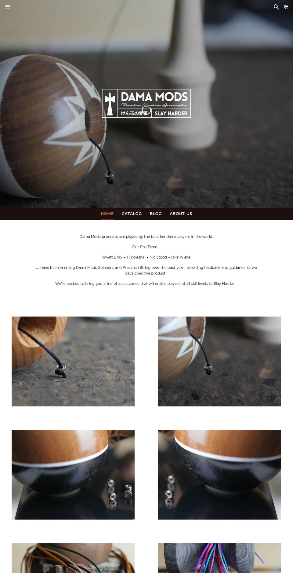 damamods.com shopify website screenshot