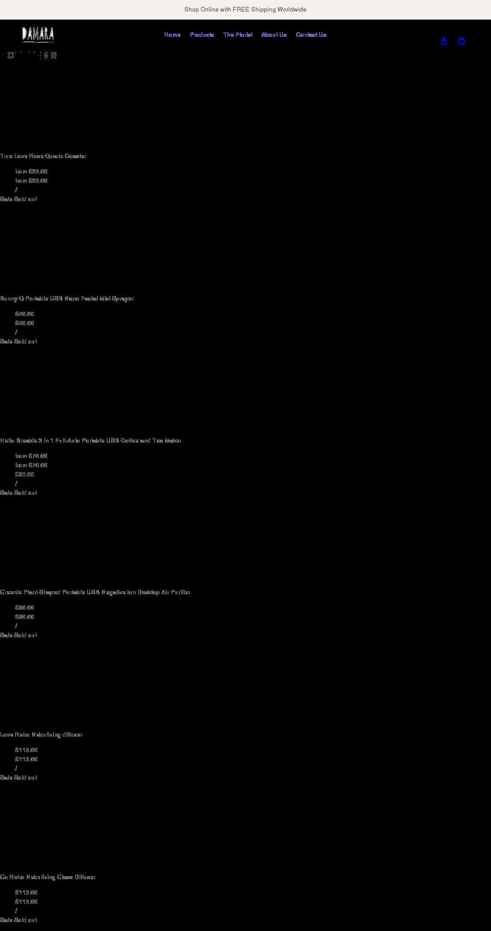 damara-australia.com shopify website screenshot