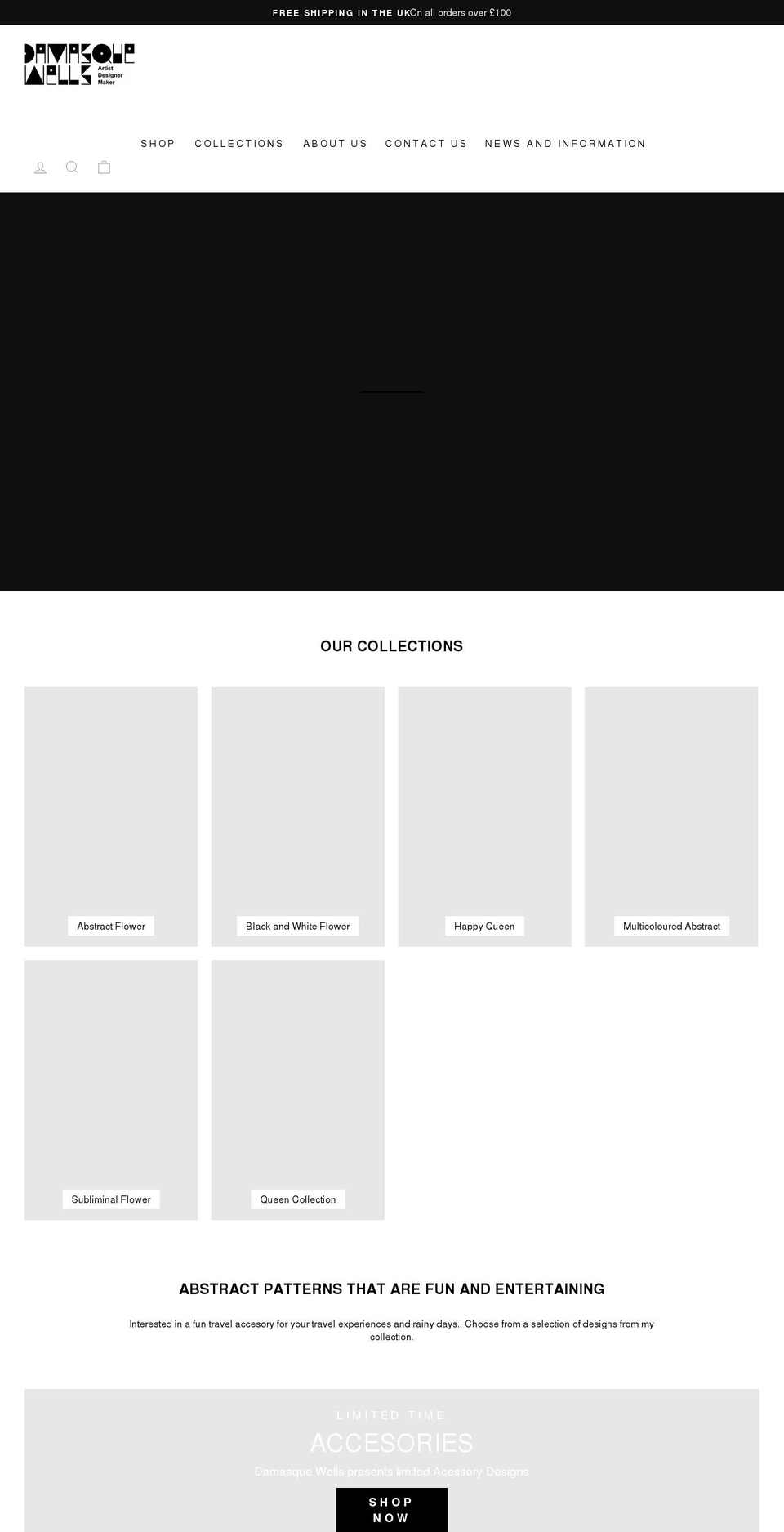 damasquewells.com shopify website screenshot