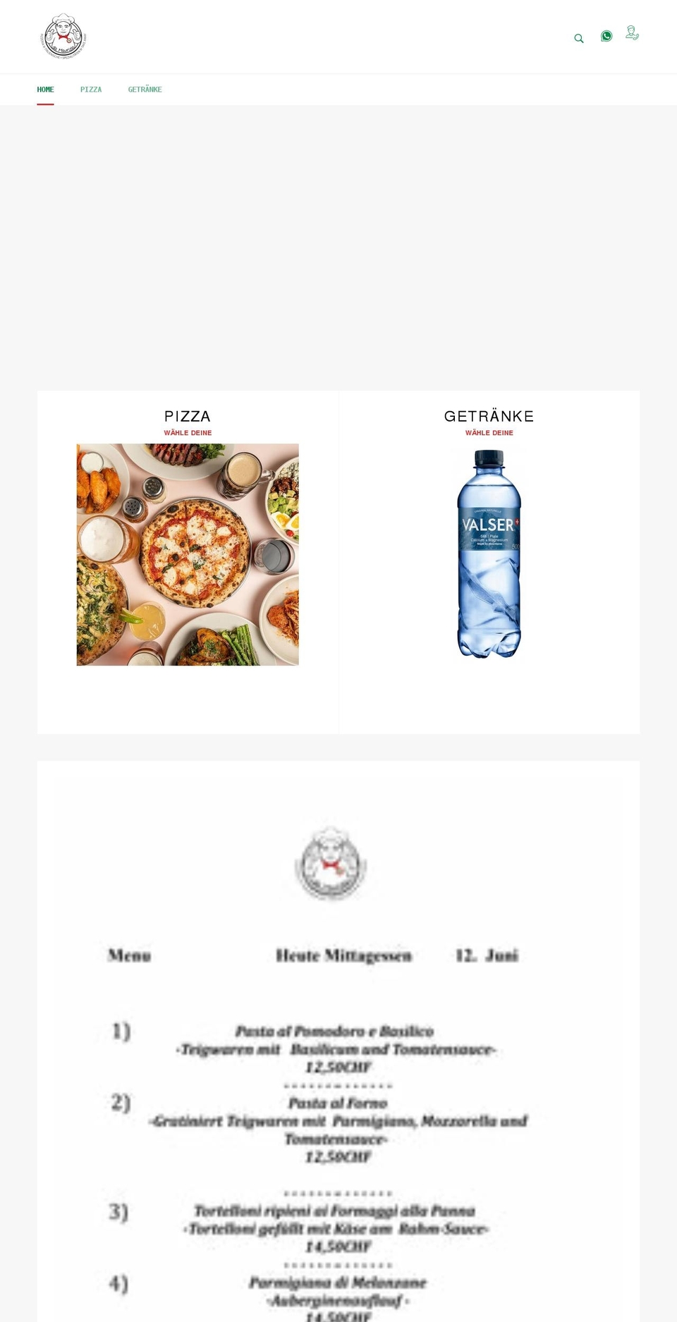 damauriziopizzeria.ch shopify website screenshot