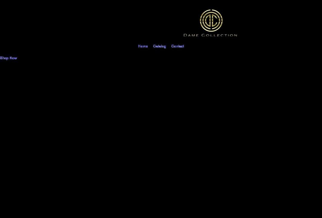 damecollections.com shopify website screenshot
