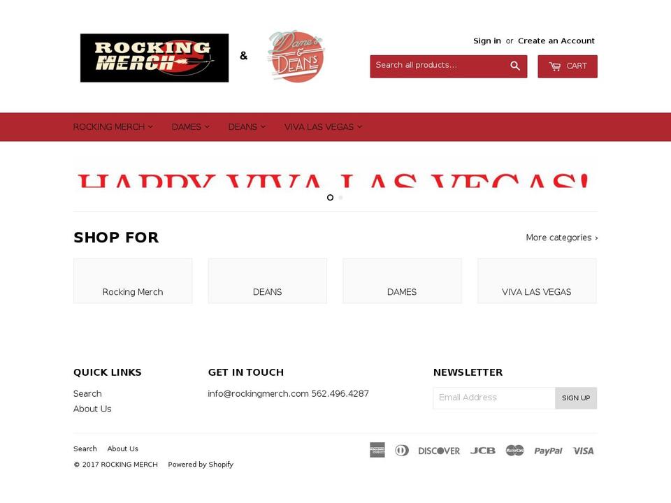 damesanddeans.com shopify website screenshot