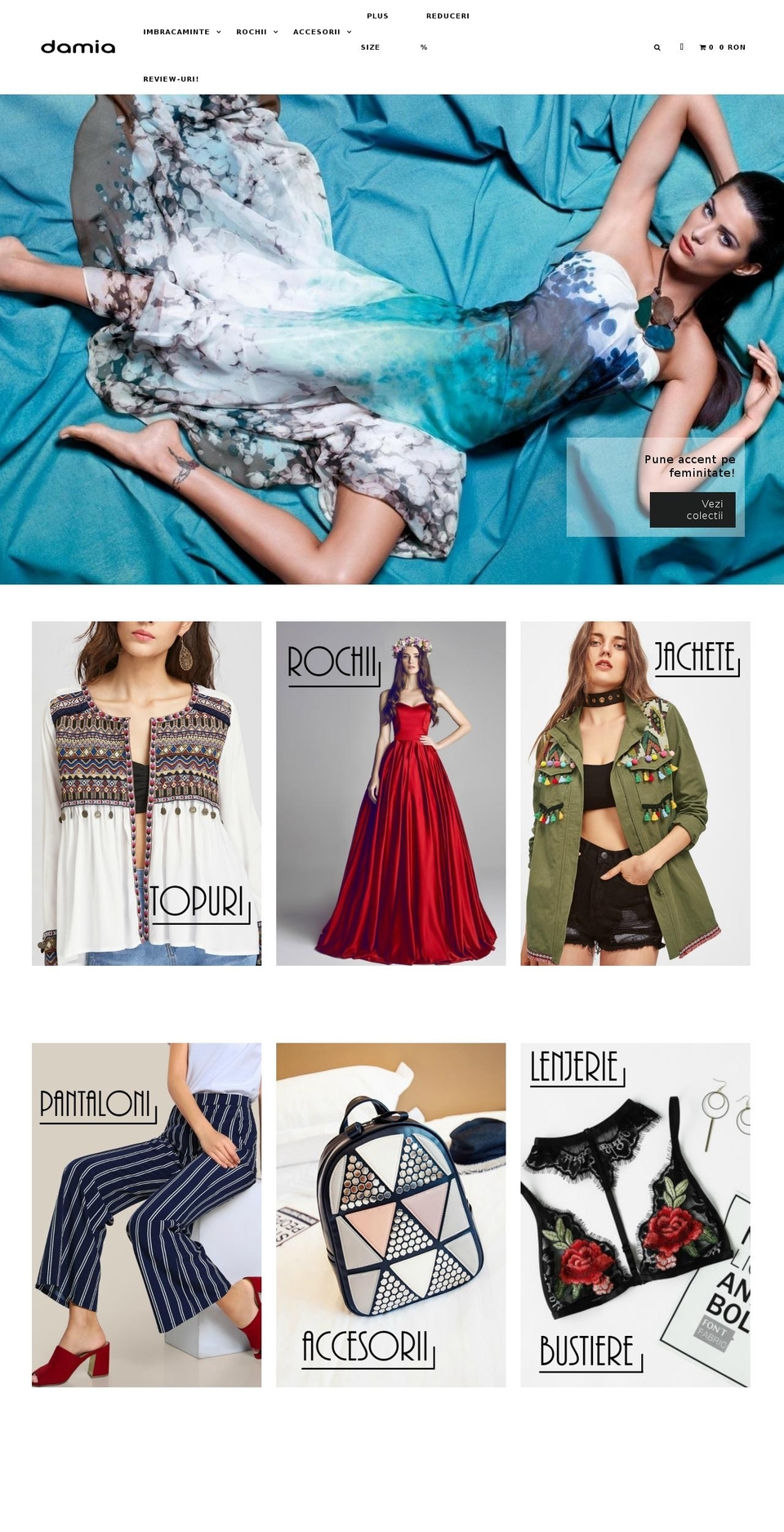 damia.ro shopify website screenshot