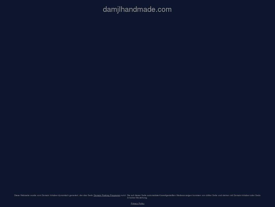 damjlhandmade.com shopify website screenshot