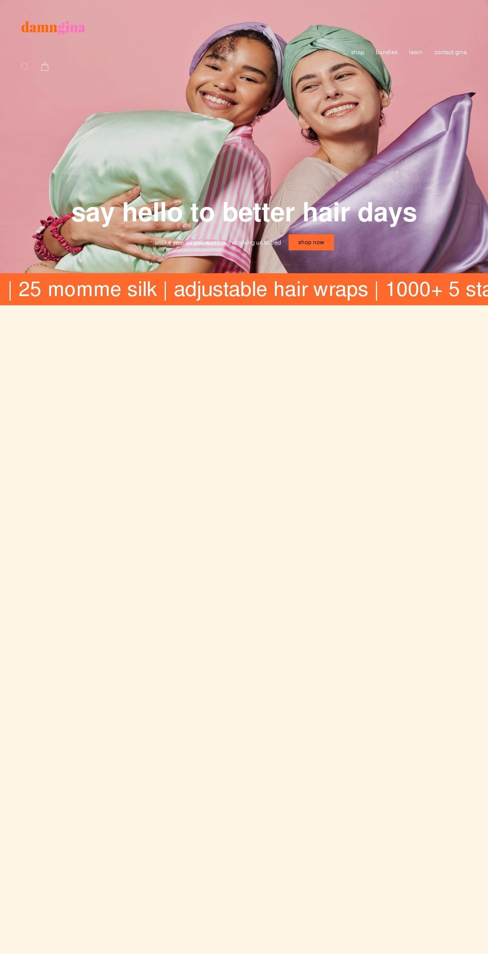 damngina.com.au shopify website screenshot