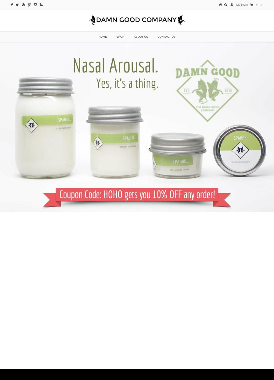damngoodco.com — Shopify storefront screenshot