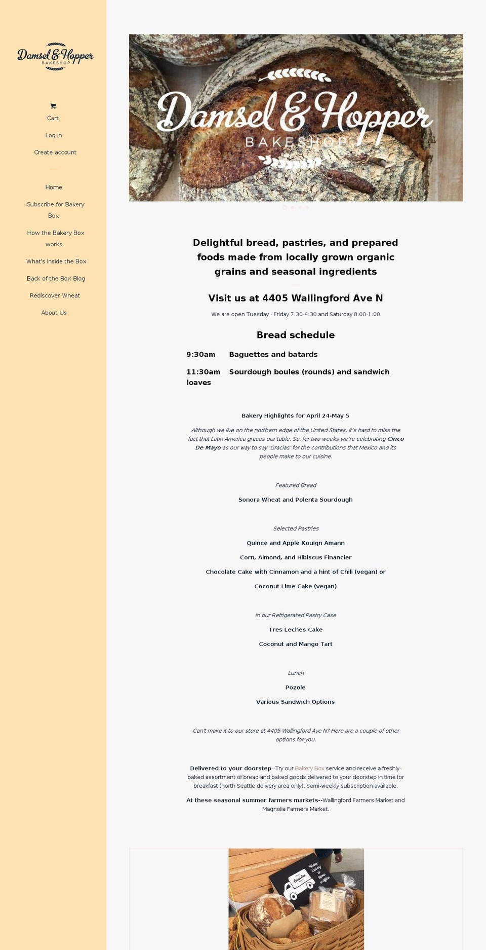 damselandhopper.com — Shopify storefront screenshot