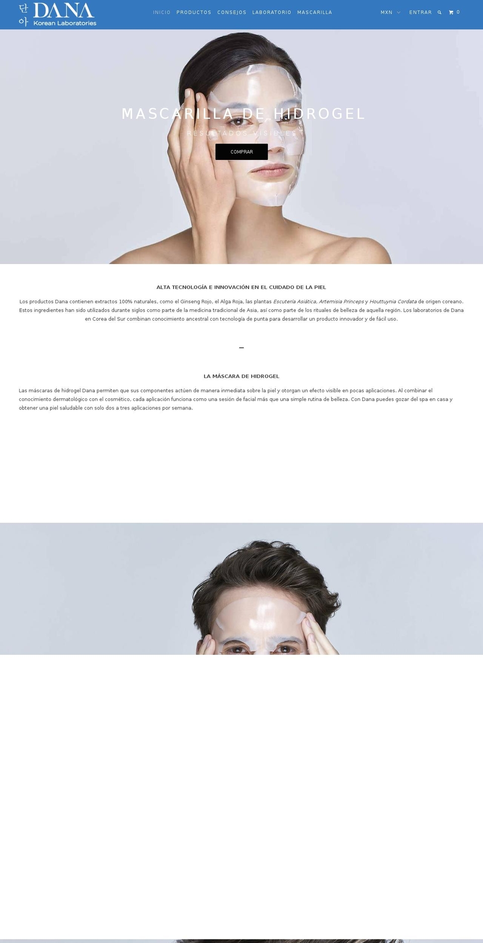 dana-cosmetics.com — Shopify storefront screenshot