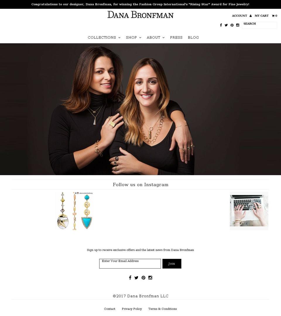danabronfmanjewelry.com shopify website screenshot