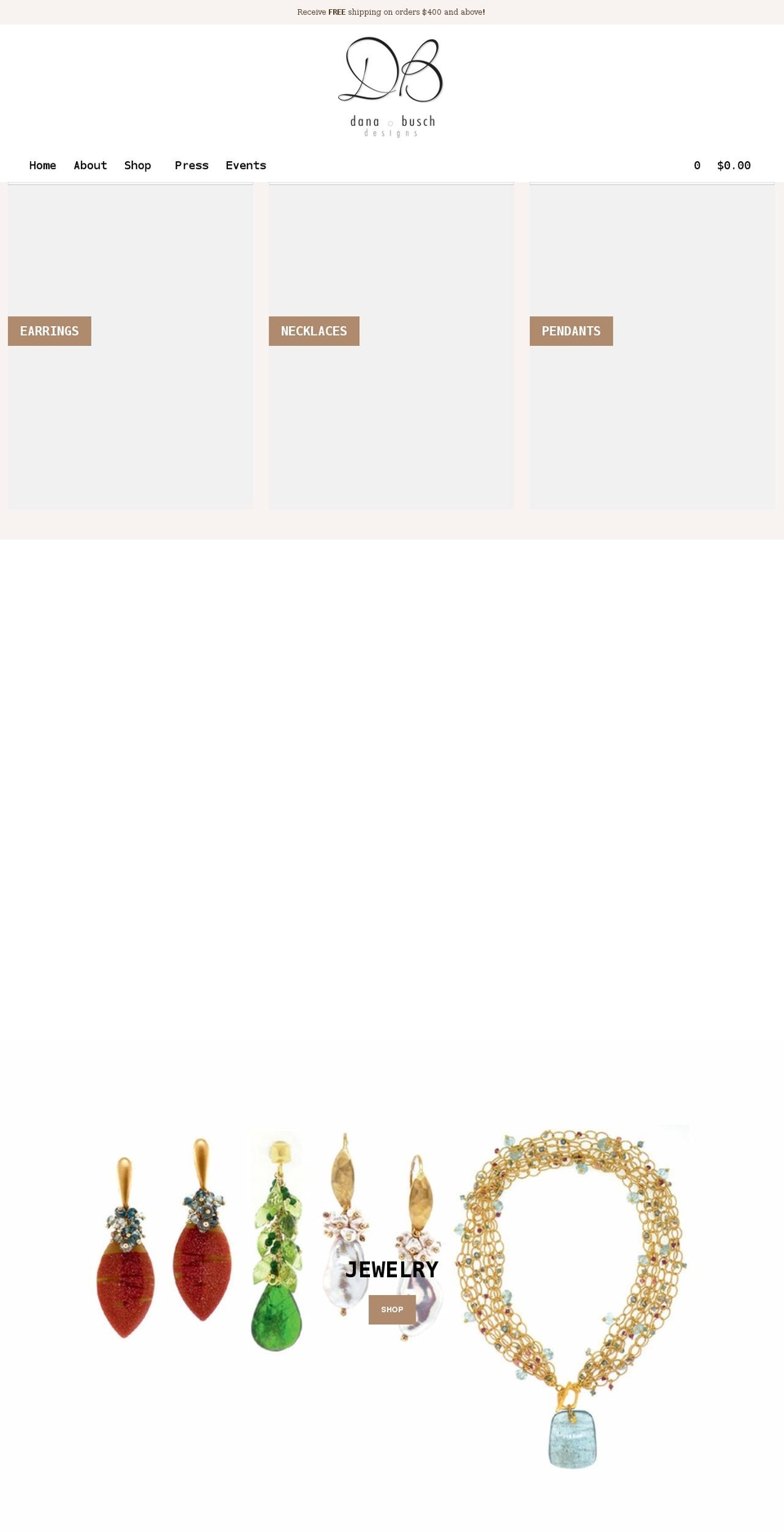 danabuschdesigns.com shopify website screenshot