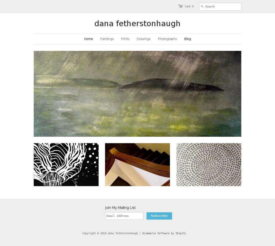 danafetherstonhaugh.com shopify website screenshot