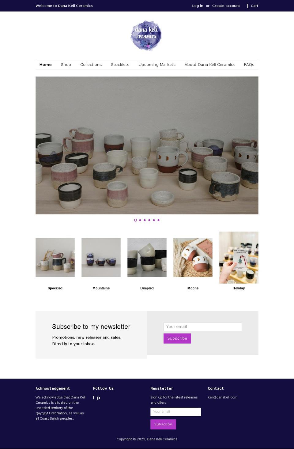 danakeli.com shopify website screenshot