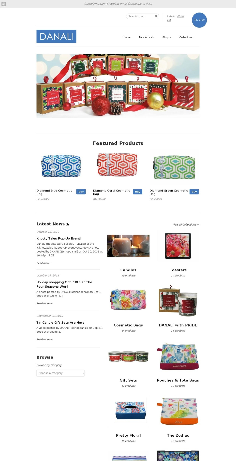 danalinyc.com shopify website screenshot