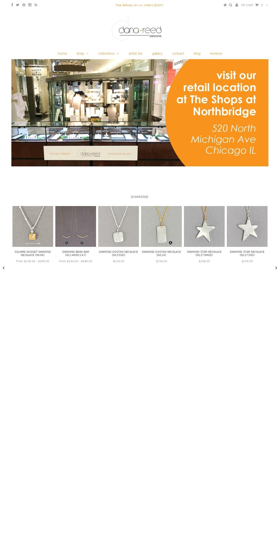 danareeddesigns.com shopify website screenshot