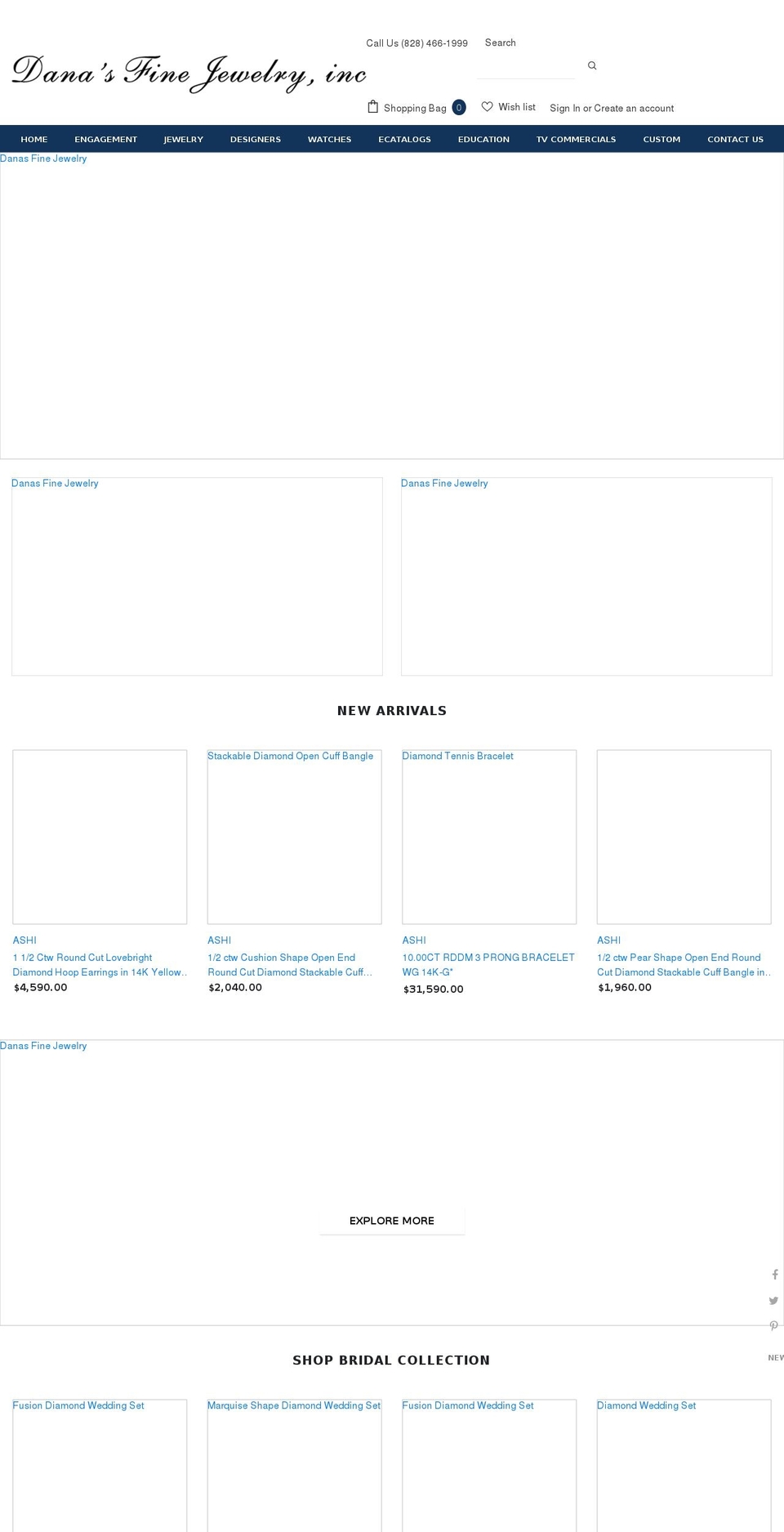 Avalon Solution Shopify theme site example danasfinejewelryinc.com
