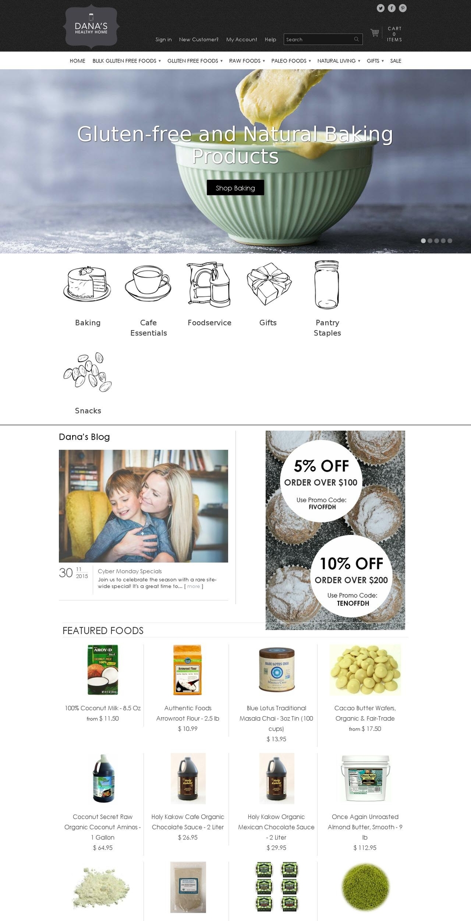 danashealthyhome.com shopify website screenshot