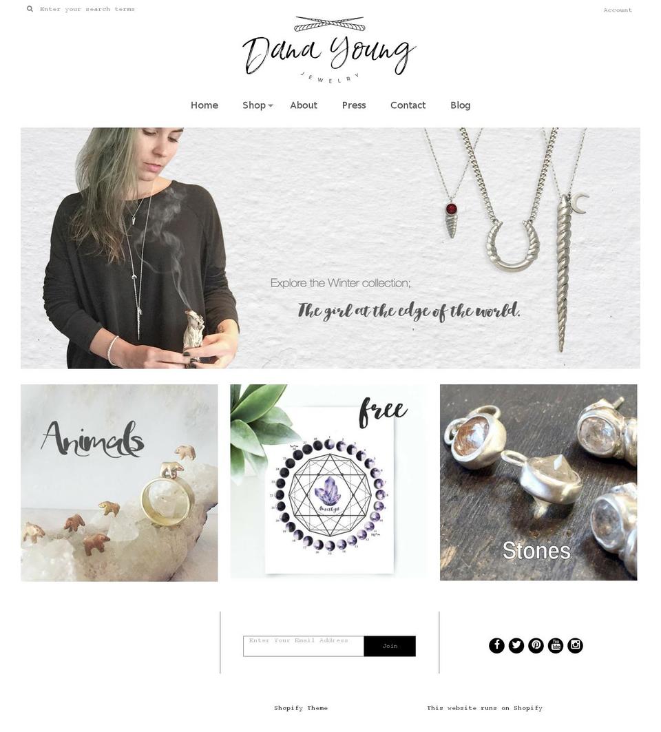 danayoungjewelry.com shopify website screenshot