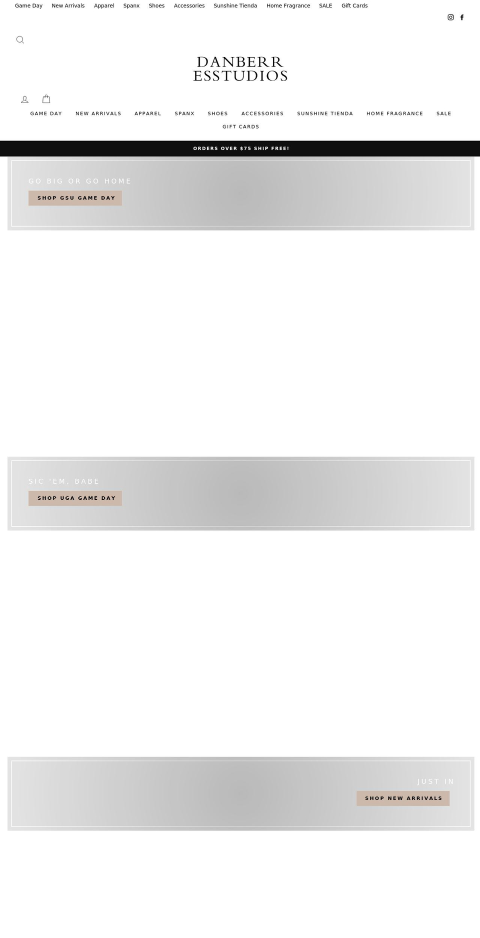 danberresstudios.com shopify website screenshot