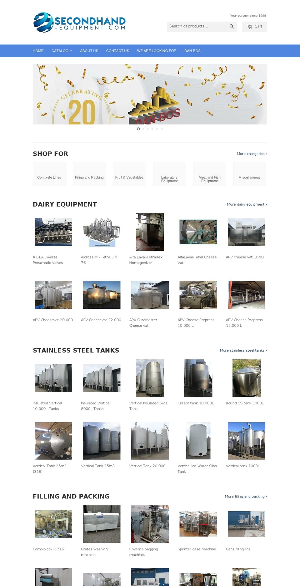 danbos.com — Shopify storefront screenshot
