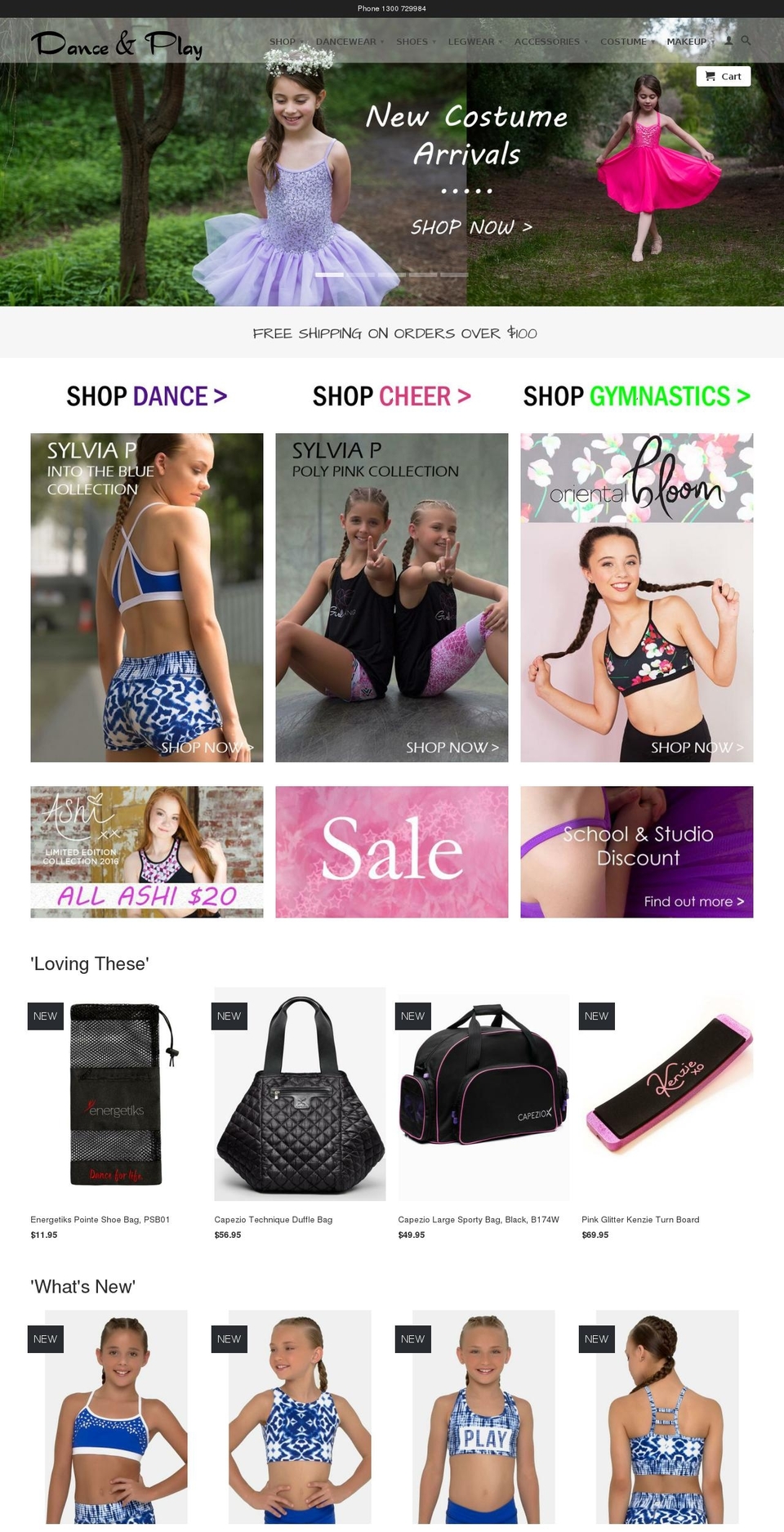 danceandplay.com.au shopify website screenshot