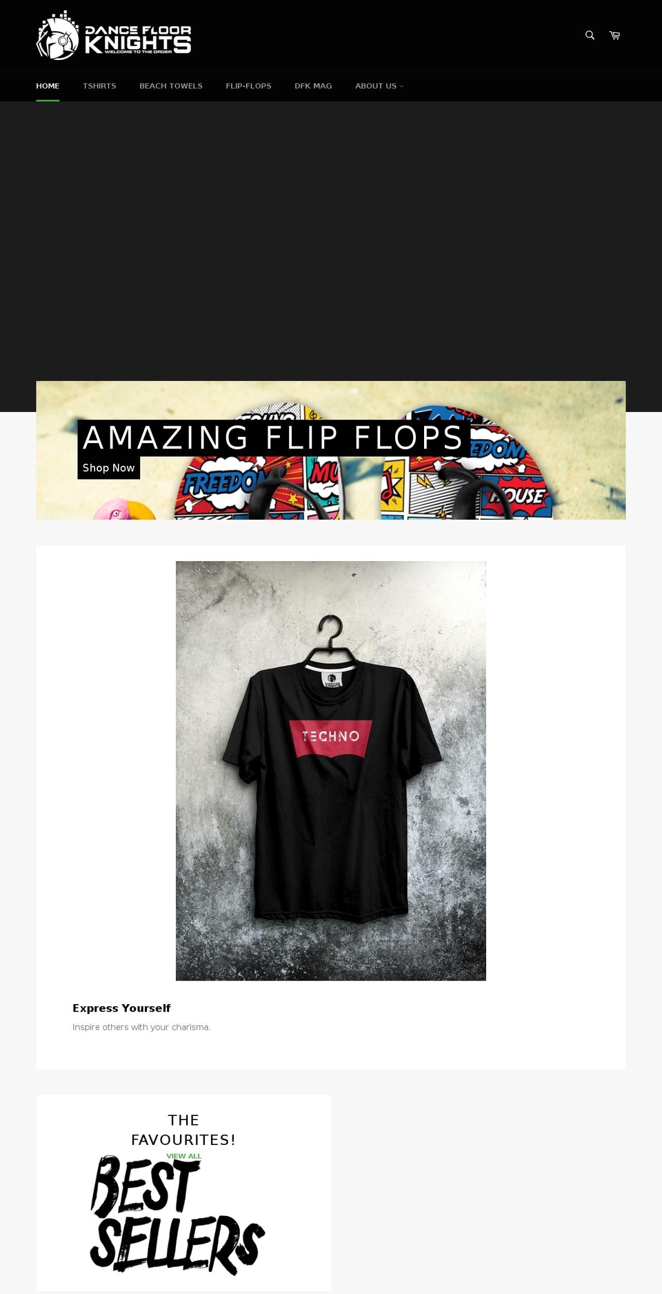 dancefloorknights.com — Shopify storefront screenshot