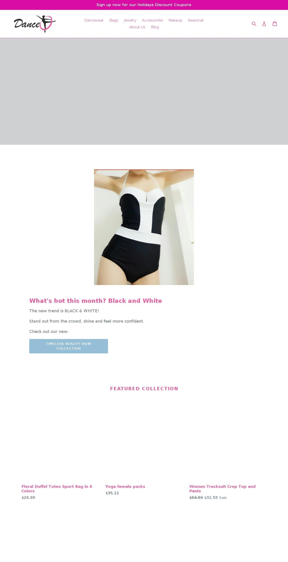 danceo.com — Shopify storefront screenshot