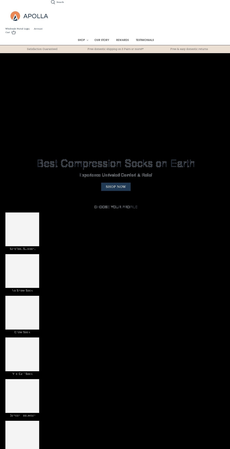 danceshocks.com — Shopify storefront screenshot