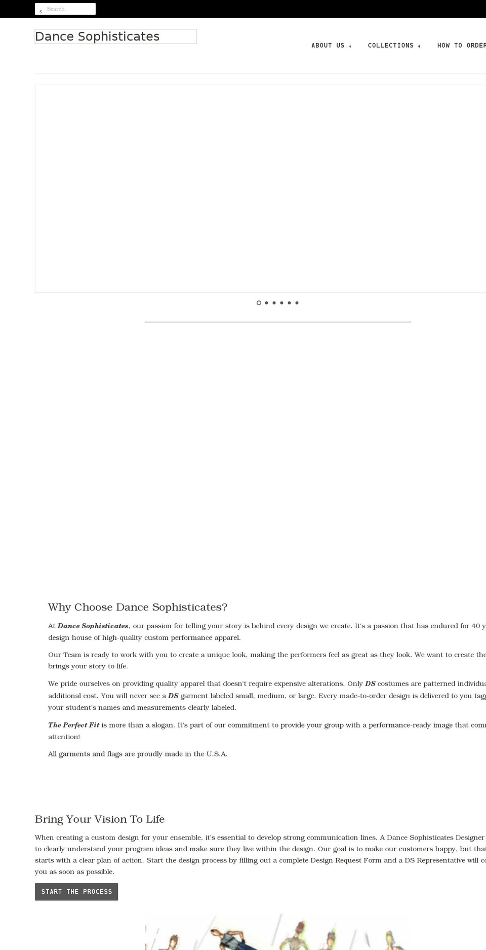 dancesoph.com shopify website screenshot