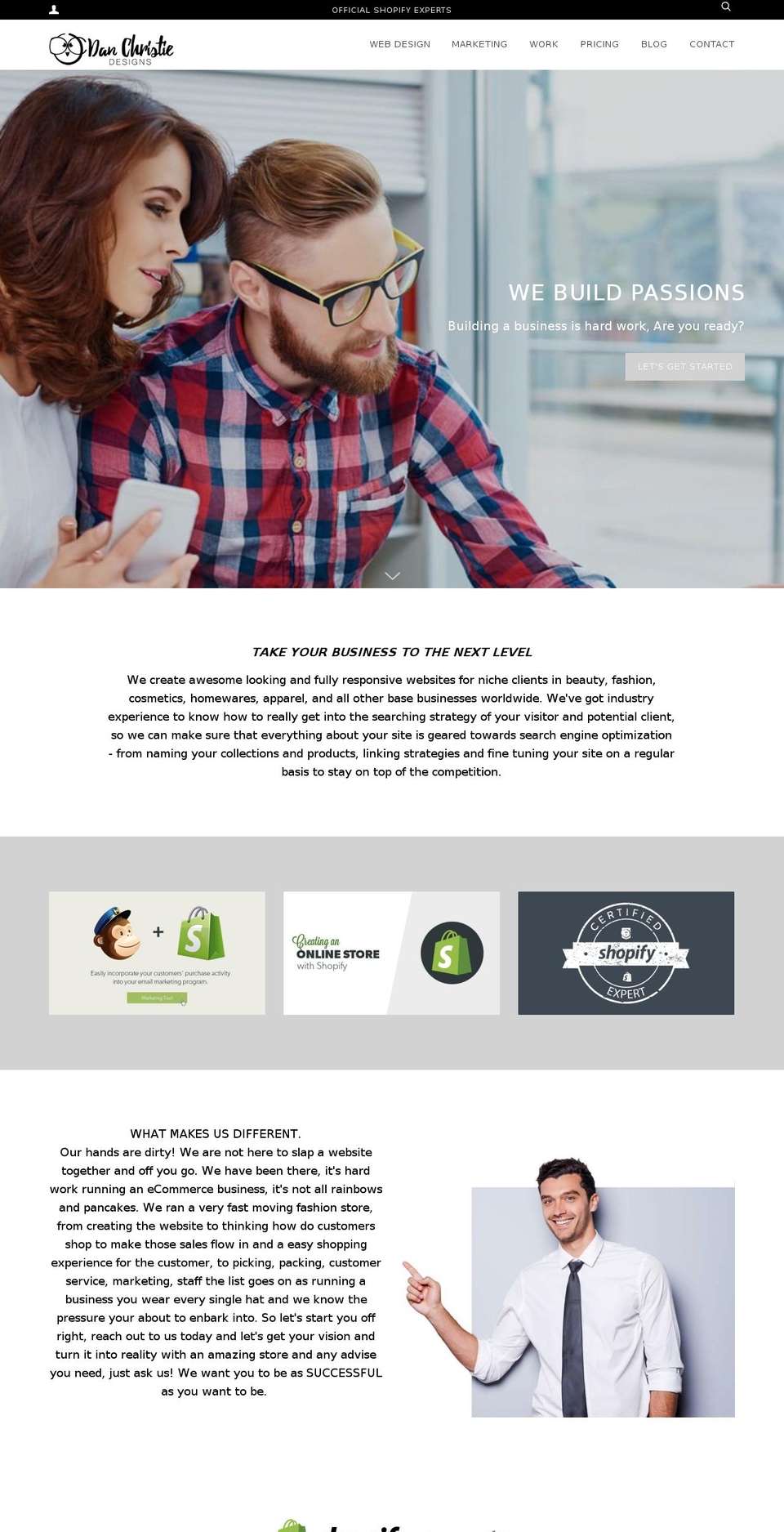 danchristiedesigns.com shopify website screenshot